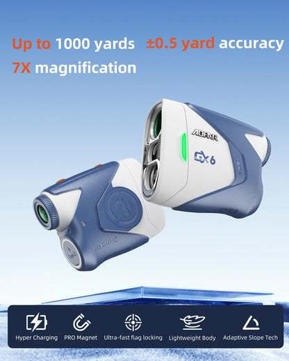 AOFAR GX6 Golf Laser Entfernungsmesser mit Slope und Flag-Lock