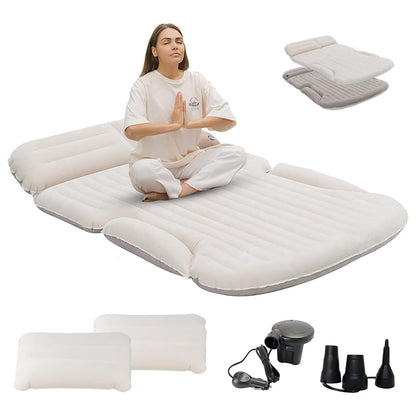 KMZ Automatratze für Rückbank & Kofferraum – Beige/Kaffee