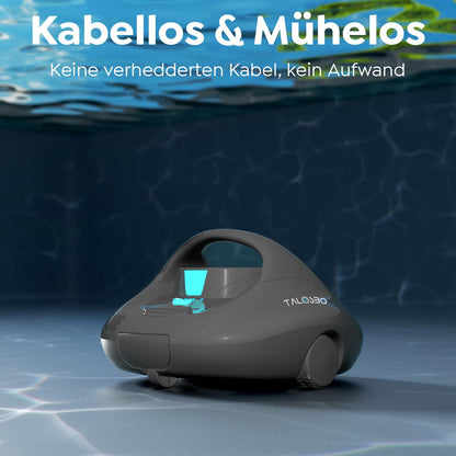 TALOSBO Pleco Se Akku Poolroboter - Flachboden bis 80m²