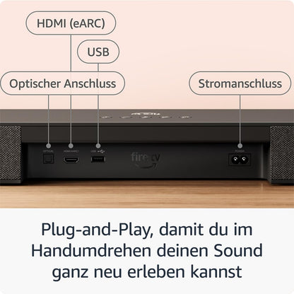 Amazon Fire TV-Soundbar Plus – 2024 Modell 3.1-Kanal