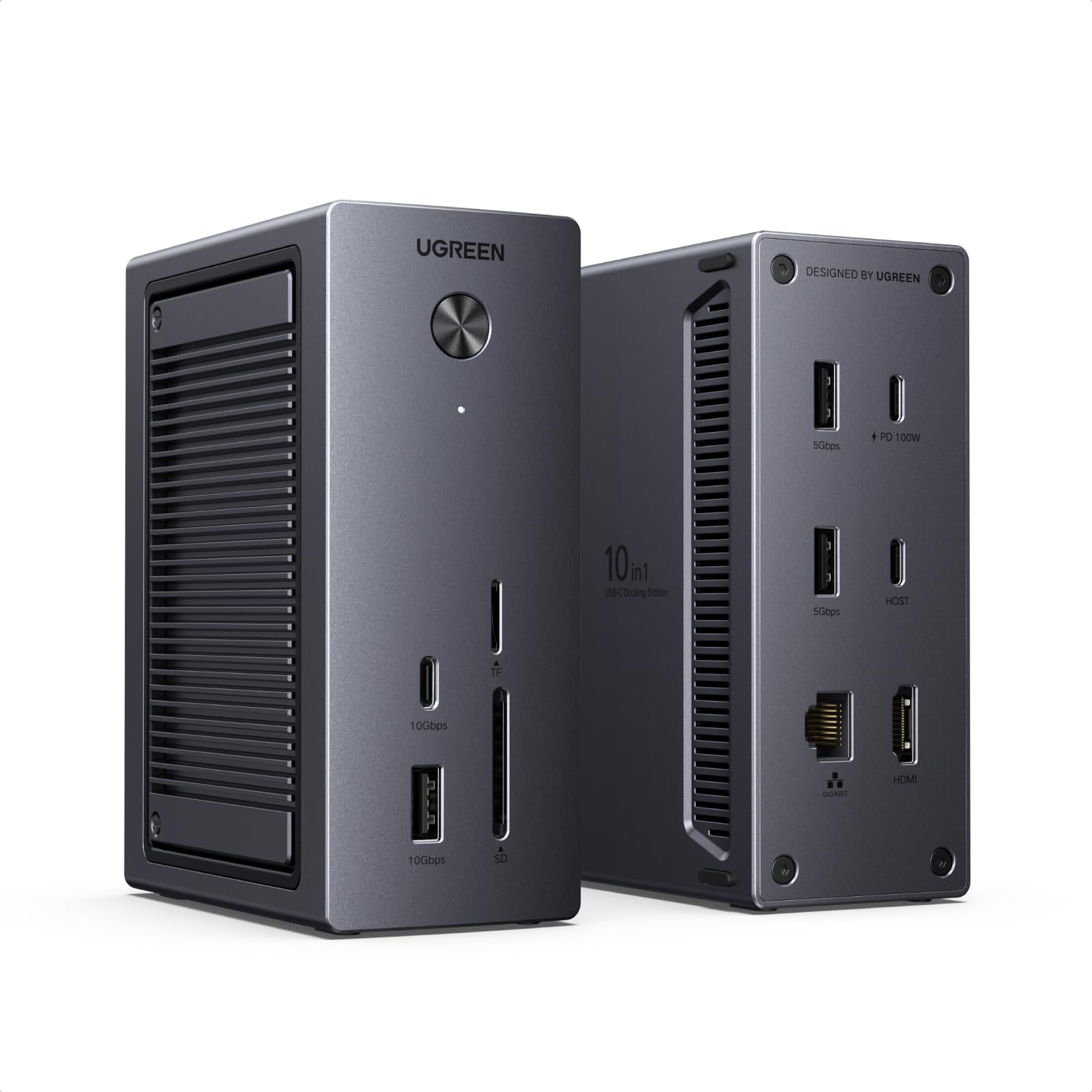 UGREEN Revodok Pro Docking Station mit M.2 NVMe Gehäuse, USB-C Hub mit HDMI-, USB- und SD-Anschlüssen