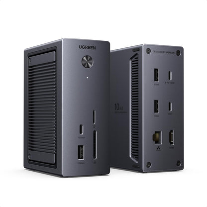 UGREEN Revodok Pro Docking Station mit M.2 NVMe Gehäuse, USB-C Hub mit HDMI-, USB- und SD-Anschlüssen
