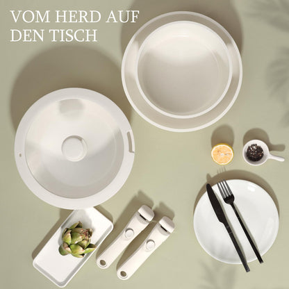 GiPP Topfset mit abnehmbarem Griff, 11-tlg. - Weiss