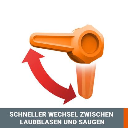 WORX WG505E Trivac – 3-in-1 Laubbläser & Laubsauger 3000W