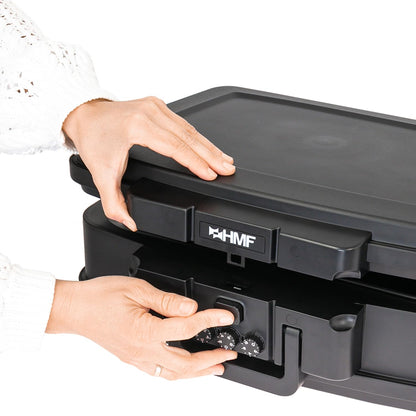 HMF 250437 Dokumentenbox Zahlenschloss feuerfest wasserdicht