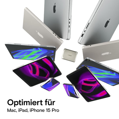 Crucial X9 Pro für Mac 4TB Externe SSD, USB-C 3.2, 1050 MB/s