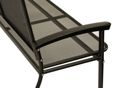 DEGAMO Gartenbank Rivo 3-sitzer XL - Stahl Eisengrau