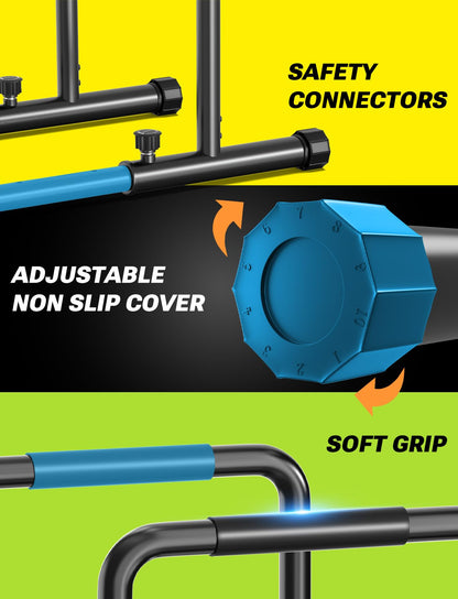Yoleo Verstellbare Dip Barren - Robust, 500 kg Tragkraft
