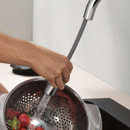 hansgrohe Küchenarmatur mit Ausziehbrause 360° schwenkbar Chrom