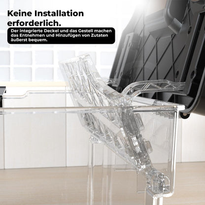 Universal Sous Vide Behälter Set 11L mit Rack & Deckel Polycarbonat