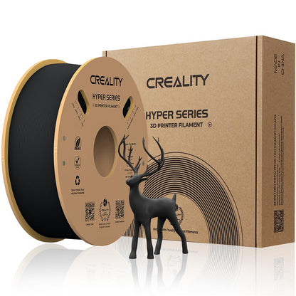 Creality Hyper PLA Filament Schwarz 1kg 1.75mm High-Speed-3D-Druck, schwarze Filamentspule