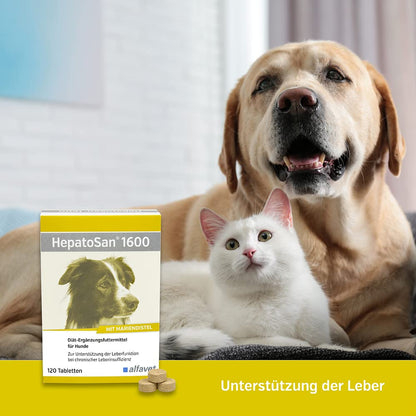 Alfavet HepatoSan 1600 Nahrungsergänzung Hunde - 120 Tabletten