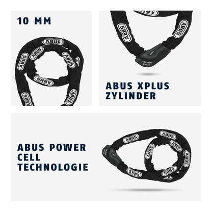 ABUS CityChain X-Plus 1060/170 Hochsicherheits-Kettenschloss - Schwarz