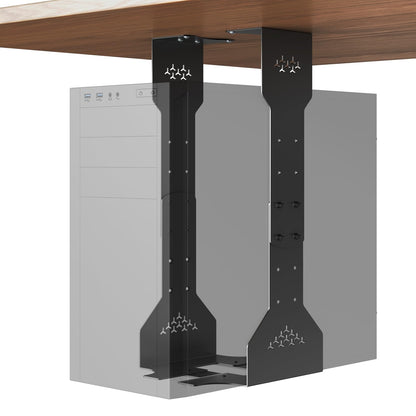 PUTORSEN PC Halterung unter Schreibtisch, Stahl, bis 35 kg, schwarz
