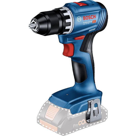 Bosch Professional GSR 18V-45 Akku Bohrschrauber - ohne Akku/Ladegerät, blau-schwarz. Dient zum Bohren und Schrauben.