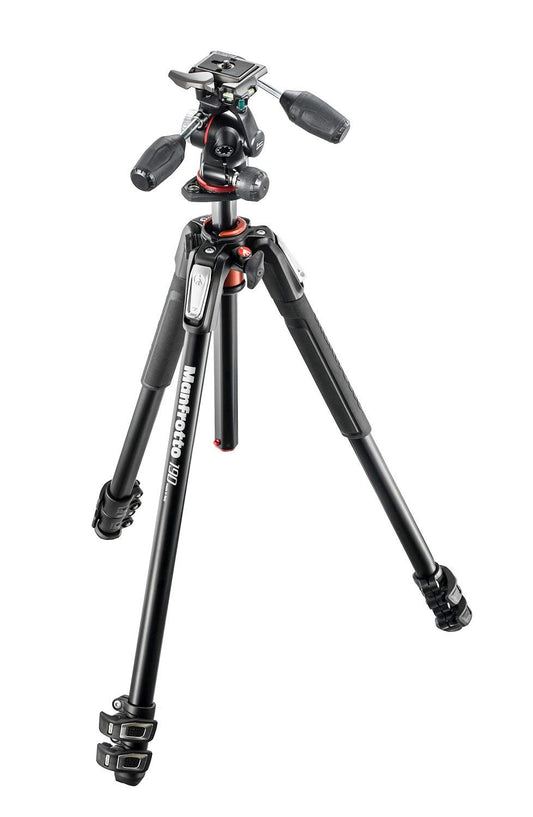 Manfrotto 190XPRO3 Alu Stativ 3-Segmente mit 3-Weg Kopf