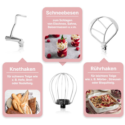 Bomann Küchenmaschine KM 6030 CB 1100W 5L - Pink