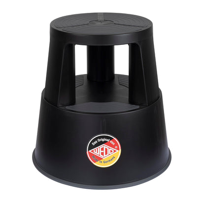 WEDO Rollhocker Super Step – Tritthocker aus Kunststoff, schwarz