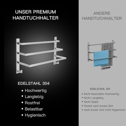 Badetuchhalter Handtuchhaken Ohne Bohren - Edelstahl SUS 304