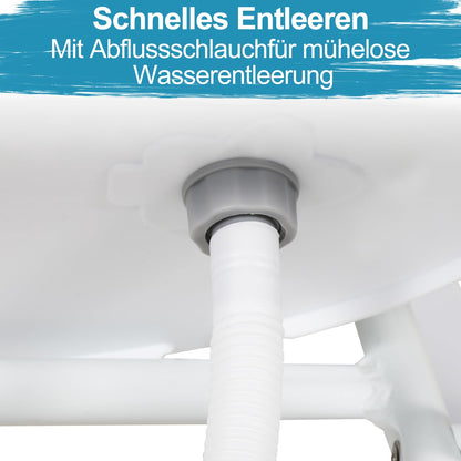 Ansobea Faltbare Baby-Badewanne mit Ständer – Grau