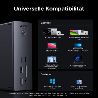 UGREEN Revodok Max 2131 Thunderbolt 5 Dock 120Gbps, 140W