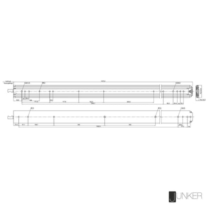 SOTECH KV2-200-H76-L1450-LC Schwerlastauszug - Lock-in/out