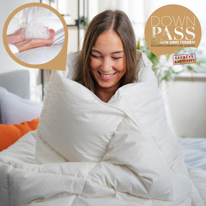 sleepling leichte Sommer Daunendecke – 90% Daunen 135x200 cm