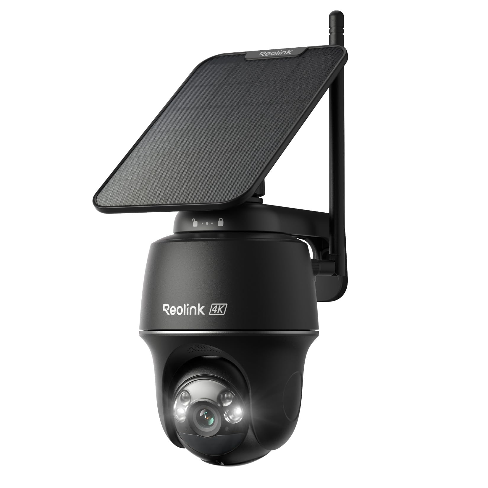 Reolink Argus PT Ultra 4K Überwachungskamera Aussen mit Solarpanel, schwarz