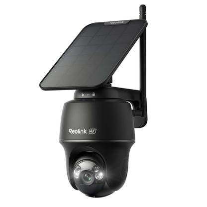 Reolink Argus PT Ultra 4K Überwachungskamera Aussen mit Solarpanel, schwarz