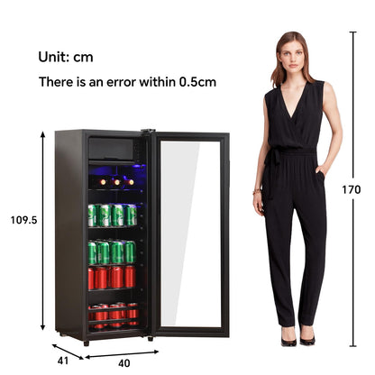 DRIXNO Kühl-Gefrierschrank 120L Kühlteil / 8L Gefrierteil