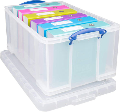 Really Useful Box 64L Aufbewahrungsbox transparent 2er-Pack