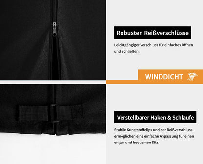 Dokon Hollywoodschaukel Abdeckung 3-Sitzer wasserdicht 210x150x150 cm