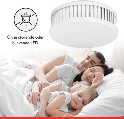 Pyrexx PX-1 Rauchwarnmelder mit Magnethalterung, 10er-Set, weiss