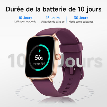 AEAC Smartwatch mit Telefonfunktion, 1.85 Zoll HD Display, IP68