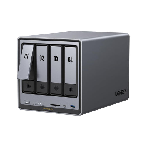 UGREEN NASync DXP4800 Pro, 4-Bay Desktop-NAS, Intel i3, 8GB DDR5 im Desktop-Gehäuse mit HDMI-4K-Anschluss