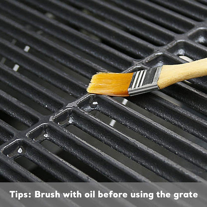 Uniflasy Grillrost mit Grillplatte Gusseisen 43 x 63 cm für Gasgrill