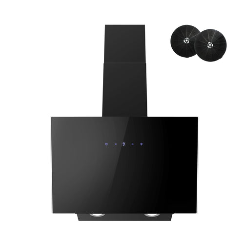 FIREGAS Kopffreiheit Dunstabzugshaube - 60 cm, Schwarz