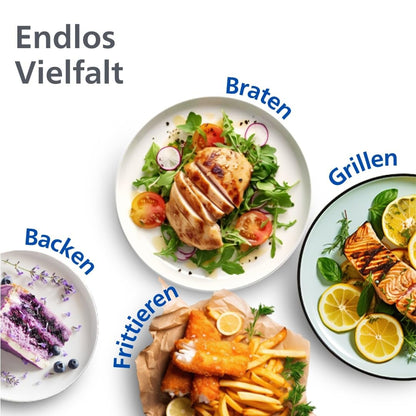 Philips Dual Basket Airfryer NA350/03 – 9L Heissluftfriteuse