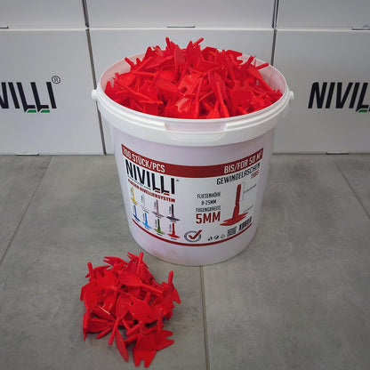 Nivilli Spinny Tabs Gewindelaschen 5 mm, 700 Stück - Nivelliersystem