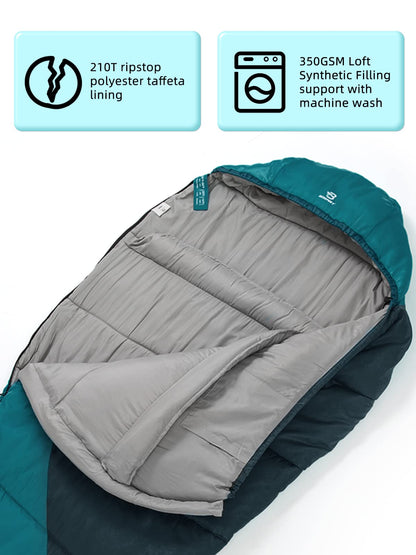 Bessport Mumienschlafsack Winter, ultraleicht mit kleinem Packmass