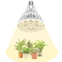 SANSI LED Pflanzenlampe E27 24W Vollspektrum für Zimmerpflanzen, weisses Leuchtmittel mit Linse