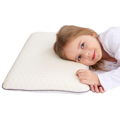 SIKAINI Kinderkissen Memory-Schaum, flach, hypoallergen, 3-10 Jahre