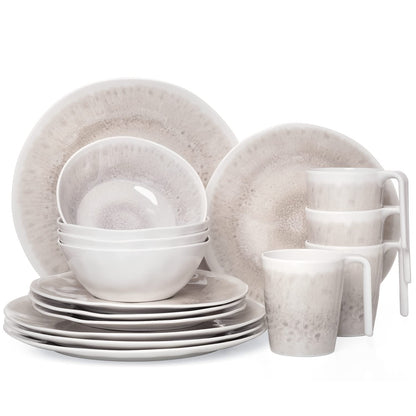 Amboss Design Melamin Camping Geschirrset 16-tlg. für 4 Pers.