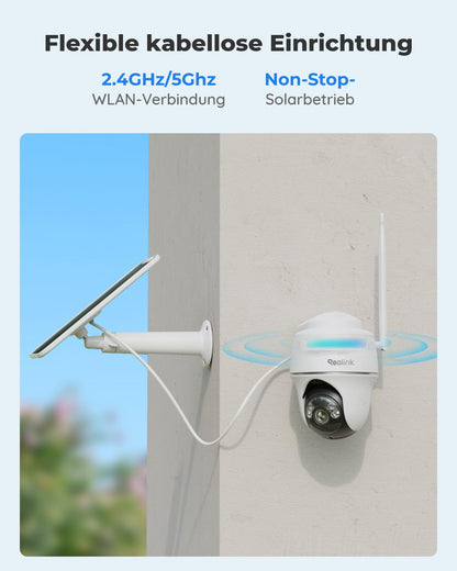 Reolink Argus PT 5MP PTZ WLAN Überwachungskamera mit Solarpanel