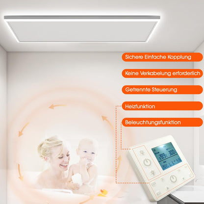 SmartHeat Decken-Infrarotheizung 400W LED + Thermostat