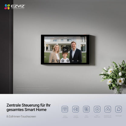 EZVIZ HP7 Pro 4K Türsprechanlage mit 8" Touchscreen - 2-Draht Bus