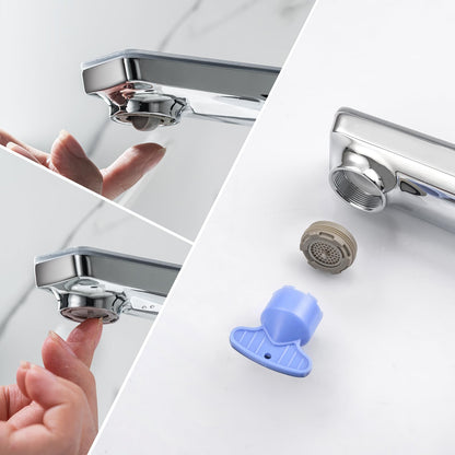 LakeBayMZC Waschtischarmatur LED Temperaturanzeige – Chrom 130mm