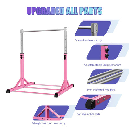 RokePro Gymnastik Turnreck - Faltbar, Höhenverstellbar Indoor/Outdoor