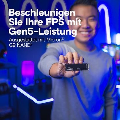 Crucial P510 SSD 2TB M.2 NVMe PCIe 5.0 Gen5 - CT2000P510SSD8