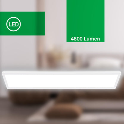 BRILONER LED Deckenleuchte Panel flach – 98cm Weiss
